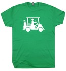 Golf Cart T Shirt Drinking Beer Golfing Golfer Funny Caddyshack Humor Gift Tee