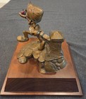 Pinocchio Bronze Statue 35-year Disney Service Award With Name Plate