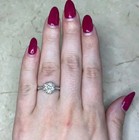 Vintage Elegant 2ct Round Cut Lab Crated Diamond Engagement 14k Gold Finish Ring