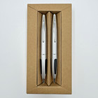 Cross Vapor Satin Chrome Twist Ballpoint Pen   Mechanical Pencil Set New 788141
