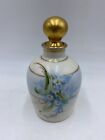 Antique Vanity Set W Pickard A Forget Me Not Blue Flowers Gold Lidded Dishes