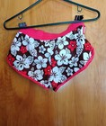 Girls Size 8 Coral Floral Bermuda Shorts Drawstring