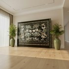 1960s Mid Century Korean Mother Of Pearl Inlaid Armoire Cabinet