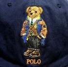 Polo Ralph Lauren Big   Tall Green Tie Long Coat Bear Ball Cap Baseball Hat