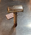 Vintage 1955 Gillette A4 Red Tip Super Speed Safety Razor
