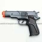 Super Cap Toy Gun 8 Shot Ring Caps Black Colt  45 Kids Handgun Police Pistol