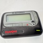 Vintage Motorola Advisor Elite Flex Black Pager W  Belt Clip   Manual Works