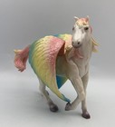 Creatology Flying Pegasus Mystical Horse With Rainbow Wings Mane   Tail
