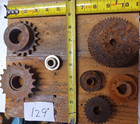 Lot 7 Cast Iron Industrial Gear Sprocket Lamp Base Steampunk Yard Art Etc 129