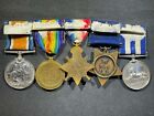 Ww1 Wwi Imperial British English Medal Bar Named - Royal Marines Ply Div  Egypt