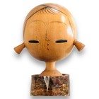 Japanese Kokeshi Wooden Doll Cherry Bark Cute Kawaii Girl Ornament Home Art Deco