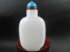 Rare Chinese 3 0 Inches Master Hand-carved White Jade Snuff Bottle Collect