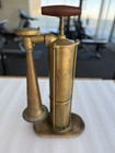 Antique Swedish Tyfon Ship s Brass Pump Fog Horn  Working Condition  Early 1900s