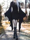 Medieval Forest Vampire Cosplay Costume Women Gothic Vintage Sexy Slim Dress