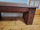Vintage Singer Treadle Sewing Machine Wood Tabletop  Front Drawer  6 Drawers