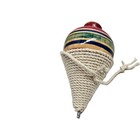 Traditional Mexican Trompo A Classic Wooden Spinning Top Toy Hand Painted