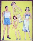 Vintage Uncut 1961 Jones Family Paper Dolls rare  1 Top Reproduction  1 Seller