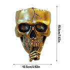 Halloween Horror Skeleton Figurines Statue Skull Head Garden Home Decor Ornament