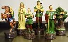 Medieval Times Robin Hood Vs Sherriff Of Nottingham Chess Set W  Castle Board