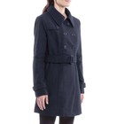 Alpine Swiss Keira Womens Trench Coat Double Breasted Wool Jacket Belted Blazer