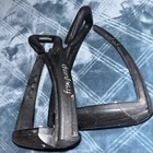 Used Freejump Soft   up Pro  Black Stirrups