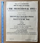 1982 The Professional Five The Double Trouble Twins Nyc Rap Show Flyer Hip Hop