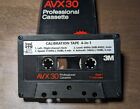 4-in-1 Avx30 Test calibration Audio Cassette Tape l r  Level  Speed w f  Azimuth
