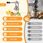 Cast Iron Citrus Juicer Extralarge Commercial Grade Manual Hand Press Heavy Duty