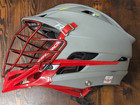 Cascade R Lacrosse Helmet Large Gray red Full Face Facemask Osfm Adjustable