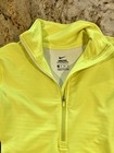 Nike Pro Hyperwarm 1 2 Zip Long Sleeve Top Size Xs  Neon Yellow Pre Owned