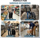 Stair Climbing Shopping Cart Trolley Foldable Fold Laundry Bag Removable Wheels