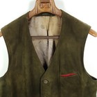 Meindl Costume Vest Men s Size 56-58 Cotton 126 Cm Brown Red Leather Vest Gilet