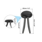 200 Pcs Paper Brass Fasteners Split Pins Pastel Mini Black 5 X 9 Mm