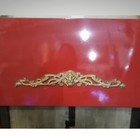 Efel Kamina Red Enamel Vintage Wood Stove Mcm 1970s Fireplace