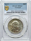 Us 1927 Vermont Battle Of Bennington Commemorative Silver Half Dollar Pcgs Ms64