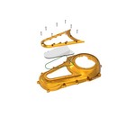 Gold Outer Primary Cover For Harley 17-2025 Touring Street Glide Flhrs i Fltrxs