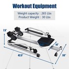 Gymax Fitness Rowing Machine Rower W adjustable Double Hydraulic Resistance