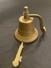 Vintage Usn Navy Brass Nautical Bell  6  In Diameter  Rare  Great Patina 