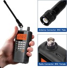 Bnc Handheld Scanner Antenna 2-pack Dual Band 144 430mhz Vhf Uhf Flexible Ham