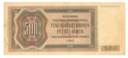 Bohemia And Moravia 1942 500 Korun Banknote  P-12