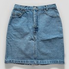 Vintage   Gap Blue Denim Mini Skirt 26    Waist Made In Usa 100  Cotton 90s Preppy
