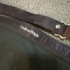 Garrett Wade Suede Half Apron Brown Green  5 Pockets Leather Brass  Made In Usa