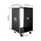 16u Cabinet Portable Rolling Network Server Rack W  Wheels For Ktv Conference