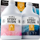 1 Gallon Crystal Clear Epoxy Resin Kit Not Yellowing   Bubbles Free Resin Diy