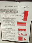 Creative Grids 45 Degree Double-strip Quarter-square Triangle Quilting Rulers-3