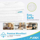 Aidea Microfiber Cleaning Cloth-8pk  Soft Microfiber Towels For Cars  Absorbent 