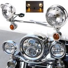 Passing Turn Signal Lamp Driving Fog Spot Light Bar For Kawasaki Vn Vulcan Honda