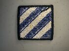 Authentic Us Army Vietnam Era 3rd Infantry Division Patch  m0037 