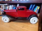 Nice Vintage 1930 s Wyandotte Pressed Steel Red Coupe W headlights