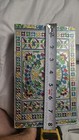 Handicraft Floral Silver Multicolor Metal Hinged Jewelry Box Mirror 8x5 